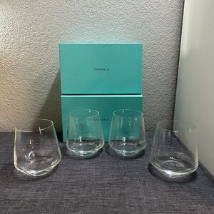 Tiffany & Co crystal glass cups